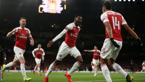 Arsenal 3 0 Rennes Agg 4 3 Pierre Emerick Aubameyang Inspires