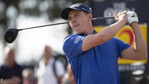 Grant Forrest in action at the Open in Carnoustie