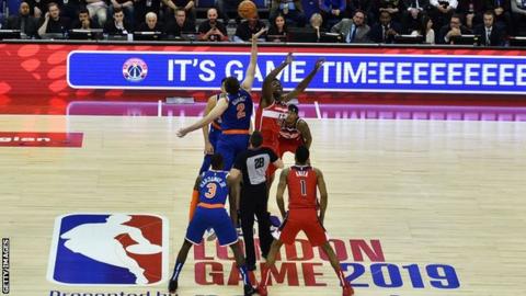 Washington Wizards and New York Nicks