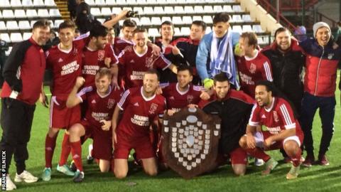 St Brelade win the Trinity Shield