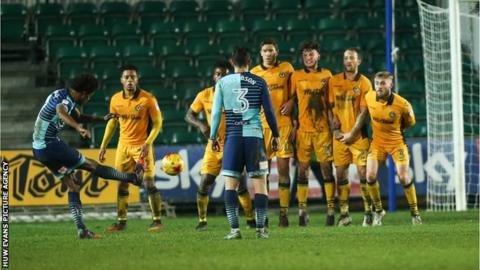 Sido Jombati scores with a freekick