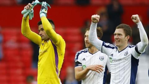 Boaz Myhill keept a clean sheet in Albion's 1-0 win over Manchester United late on last season at Old Trafford