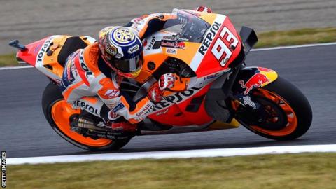 Spain rider Marc Marquez of Honda