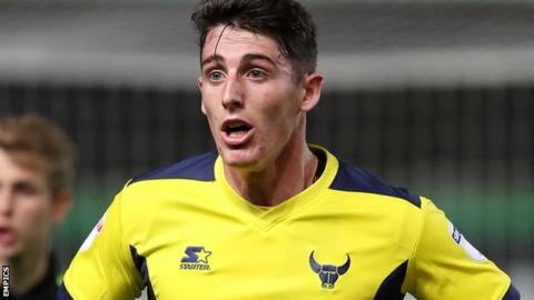 Oxford United striker James Roberts