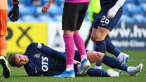 Stuart Findlay was injured in the win over St Mirren