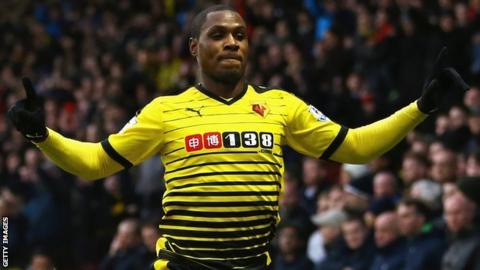 Watford's Nigeria international striker Odion Ighalo