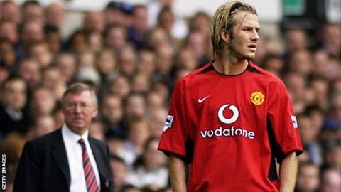 David Beckham and Sir Alex Ferguson