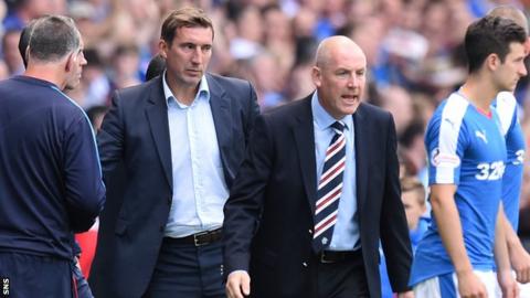 Alan Stubbs (left) and Mark Warburton
