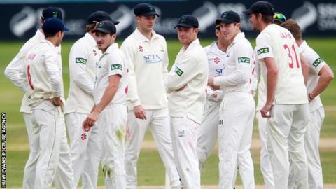 Glamorgan players during 2015 season