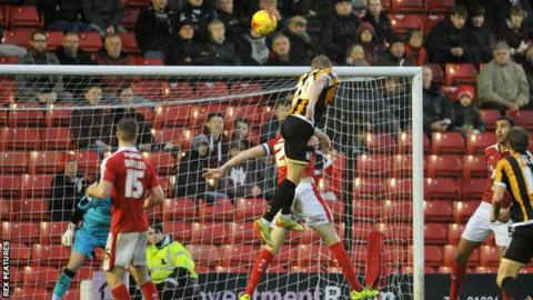 Ajay Leitch-Smith heads Port Vale ahead at Barnsley