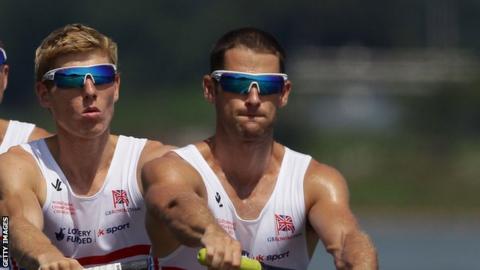 Chris Bartley (right) was a silver medallist at the London Olympics.