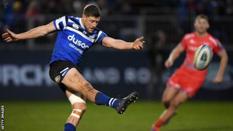 Former Wales fly-half Rhys Priestland kicked 11 points to guide Bath to victory
