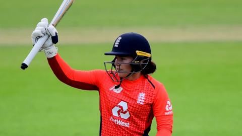 Tammy Beaumont celebrates her half-century