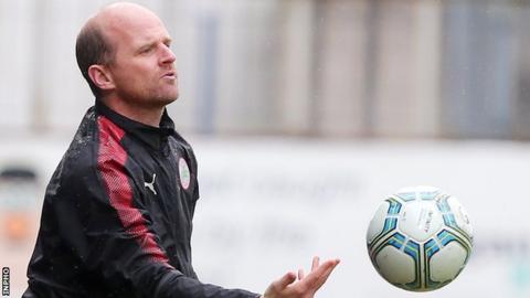Barry Gray spent a year and a half as manager of Cliftonville