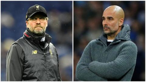 Jurgen Klopp and Pep Guardiola