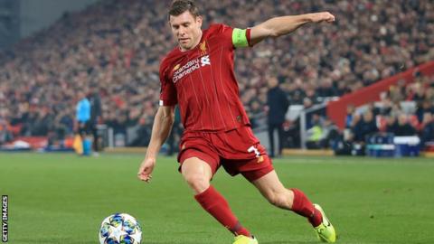 Liverpool midfielder James Milner