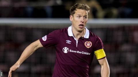 Hearts captain Christophe Berra