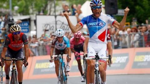 Thibaut Pinot wins stage 20 of the Giro d'Italia