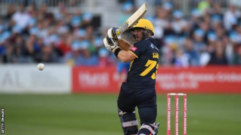 Opener David Lloyd anchored Glamorgan's innings at Hove
