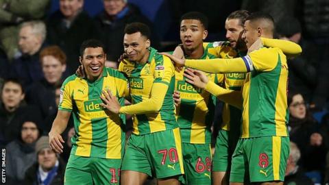 West Brom celebrate