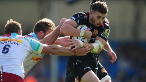 Luke Cowan-Dickie in action for Exeter against Harlequins