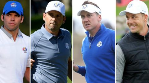 Paul Casey, Sergio Garcia, Ian Poulter and Henrik Stenson