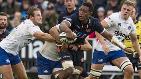 Viliame Mata in action for Edinburgh