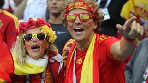 Spain fans