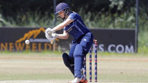 Scotland's Lorna Jack batting - image supplied by the ICC