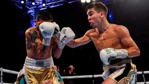 Michael Conlan on his way to beat Diego Albert Ruiz during the summer