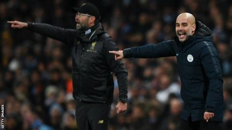 Jurgen Klopp and Pep Guardiola
