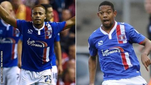 Derek Asamoah (left) and Angelo Balanta