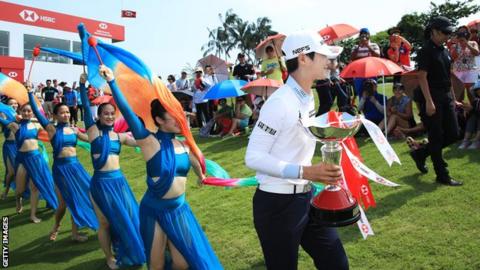 Sung Hyun Park surprised by Tiger Woods ahead of World Championship win