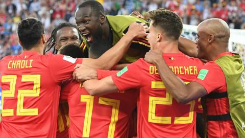 Belgium celebrate