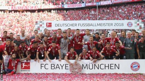 Bayern Munich celebrate