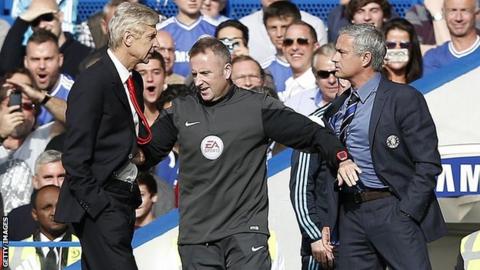 Arsene Wenger and Jose Mourinho