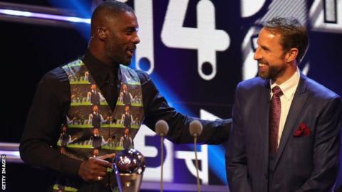 Idris Elba and Gareth Southgate