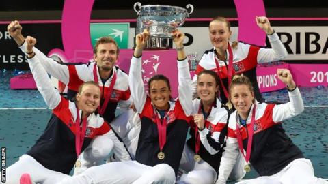 France won the Fed Cup for the third time but for the first time since 2003