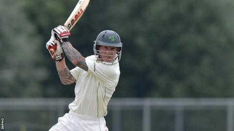 Ireland's John Mooney hit 110 not out for Leinster Lightning in the defeat by North West Warriors