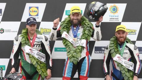 Ulster Grand Prix podium