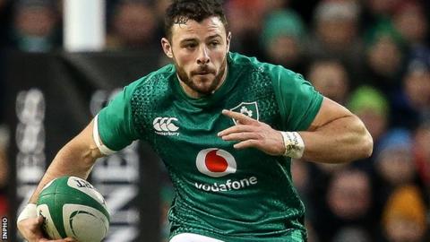 Robbie Henshaw made his debut for Ireland against USA in 2013