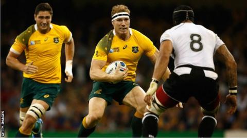 David Pocock in action for Australia