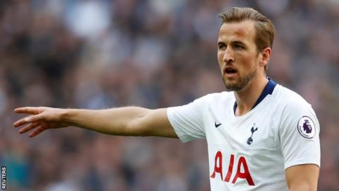 Tottenham striker Harry Kane
