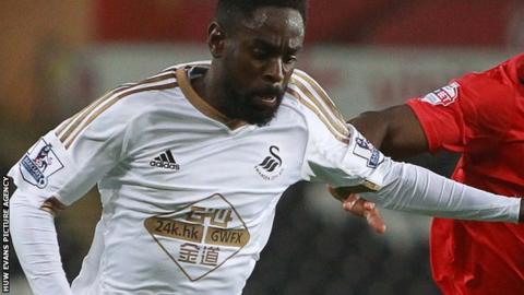 Swansea City winger Nathan Dyer
