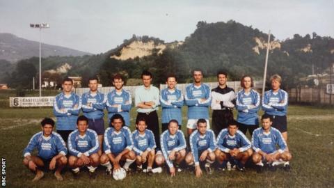 Team photo with Maurizio Sarri