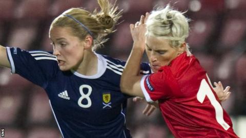 Scotland's Kim Little and Wales' Jess Fishlock