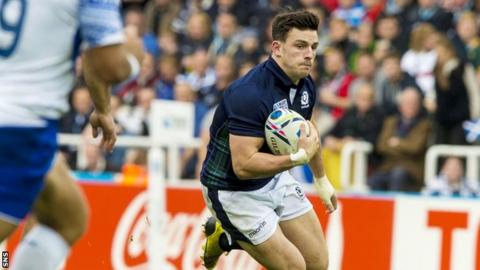 Matt Scott in action against Samoa