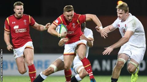 Wales' Ben Jones in action against England
