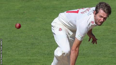 Michael Hogan in action for Glamorgan