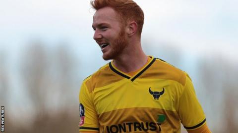 Oxford United striker Ryan Taylor